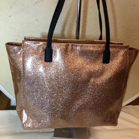 Kate Spade NWOT Glittering Rose Gold Tote - Picture 6 of 14